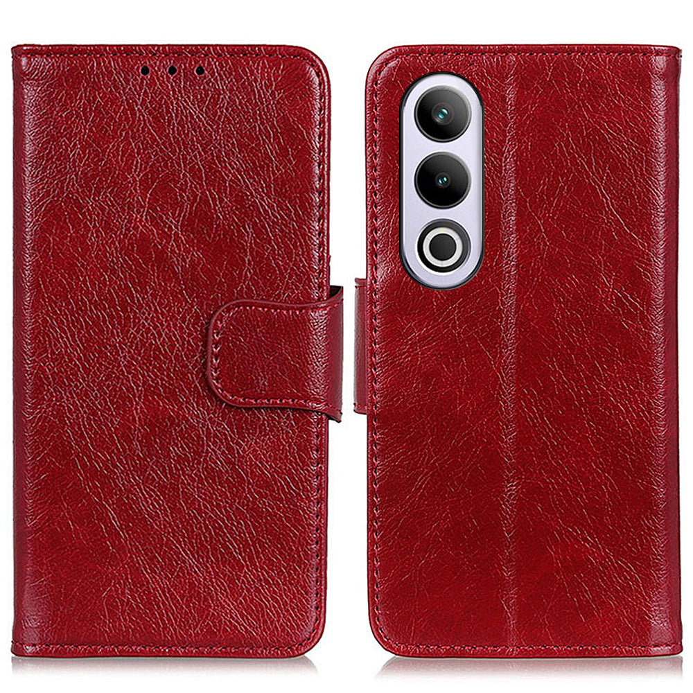 For OnePlus Nord CE4 5G / Ace 3V 5G Phone Case Stand Split Leather Nappa Texture Cover For OnePlus Nord CE4 5G / Ace 3V 5G Phone Case Stand Split Leather Nappa Texture Cover